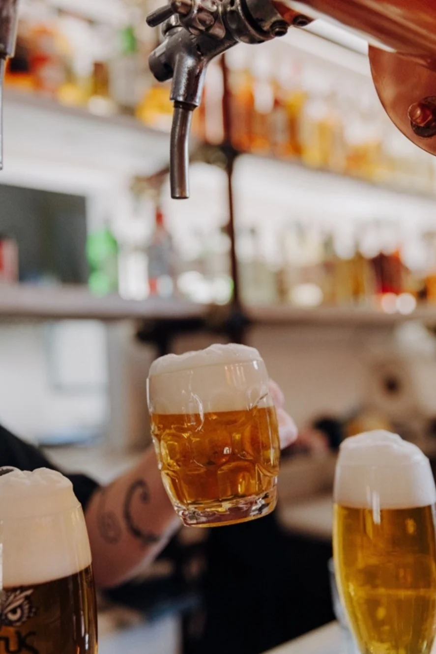 Luppolo in primo piano: birre e atmosfera del pub MezzoPieno